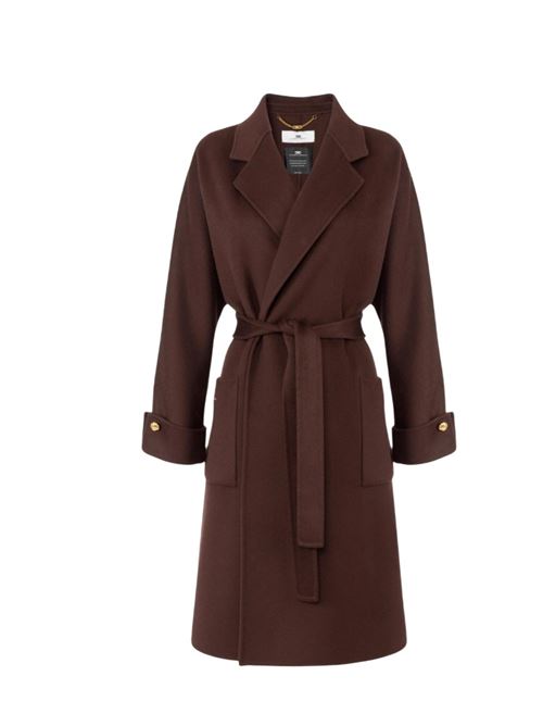 Cappotto in panno di misto lana double ELISABETTA FRANCHI | CP68D56E2.EA3